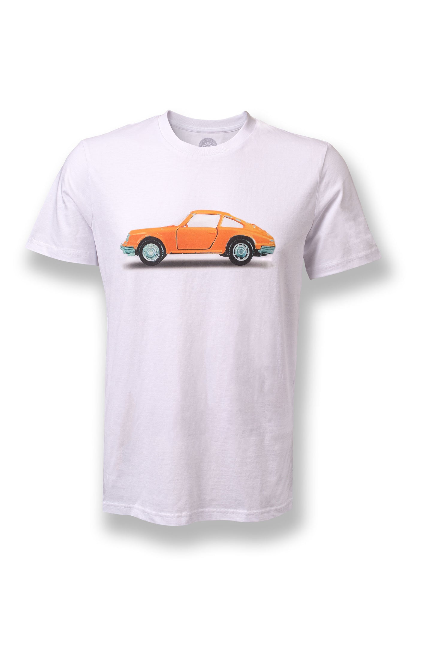 T-Shirt White Motif Porsche 911 Orange