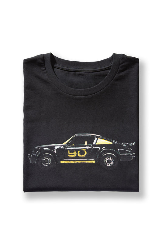 T-Shirt Schwarz Motiv Porsche 930 Turbo Schwarz