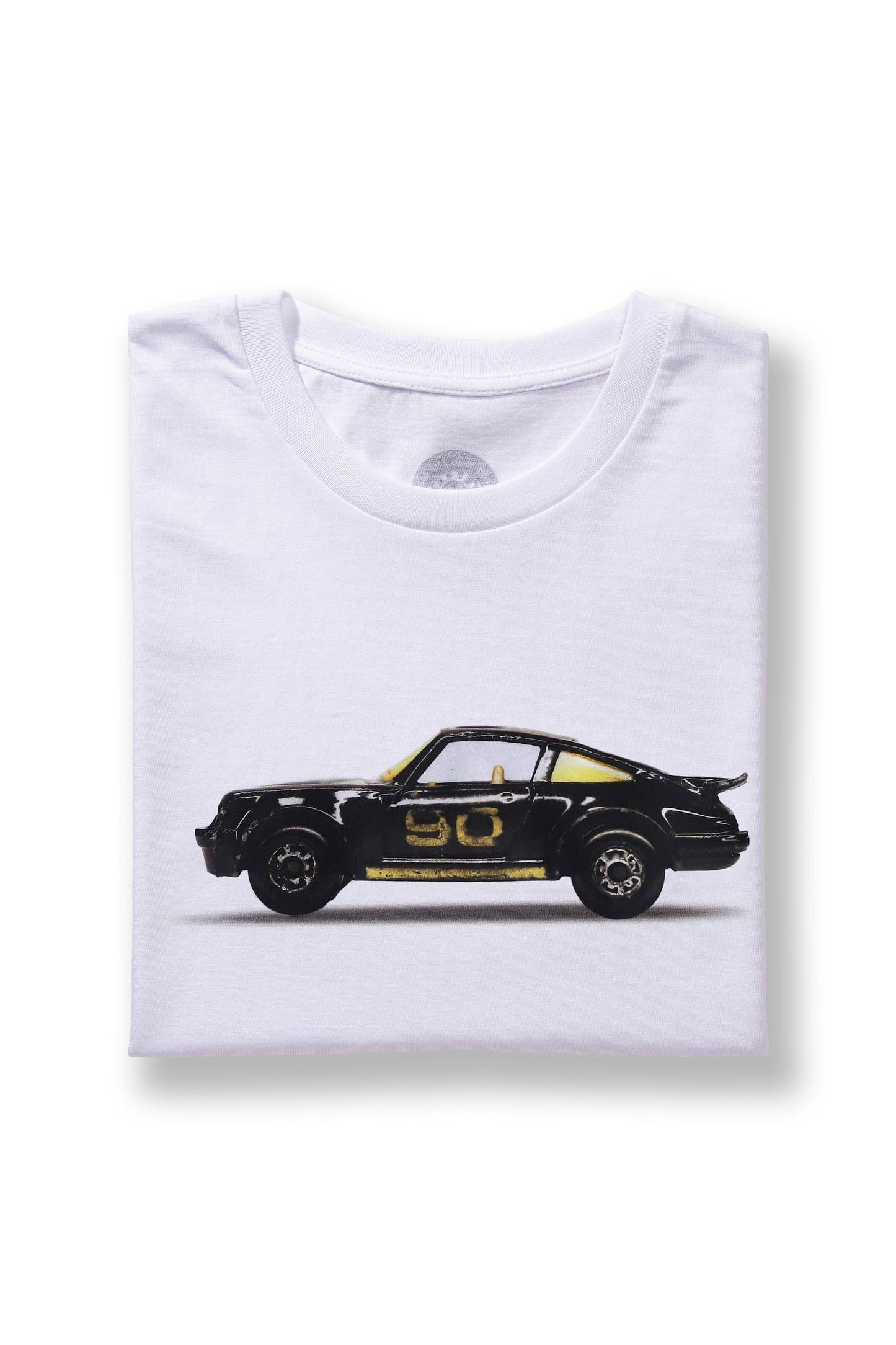 T-Shirt White Motif Porsche 930 Turbo Black